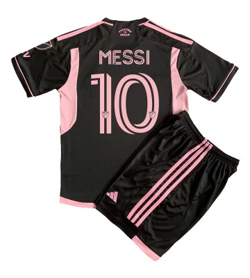 Inter Miami Lionel Messi #10 Replika Babytøj Udebanesæt Børn 2023-24 Kortærmet (+ Korte bukser)